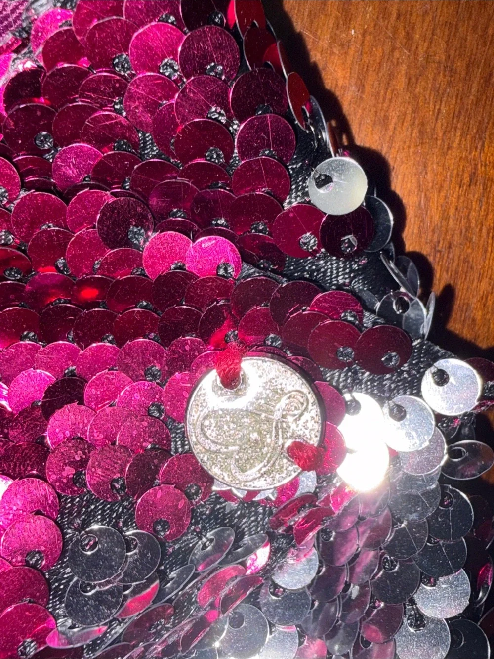 Sparkling Fuchsia Sequin Hair Bow for Kids